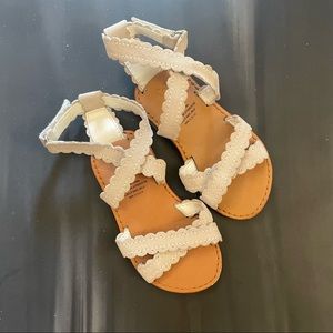 Gap Kids faux suede sandals (Sz 6)
